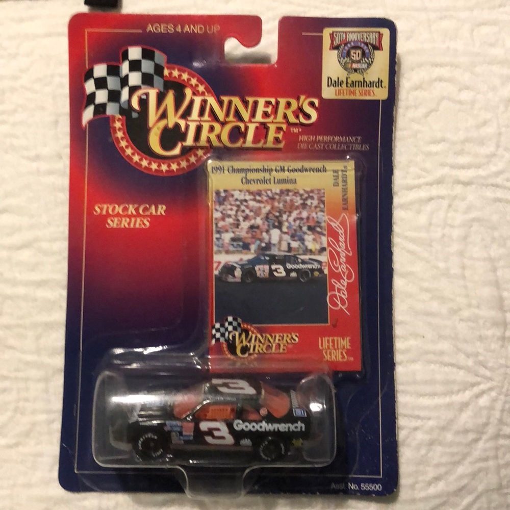 Dale Earnhardt Collectible Car and Card Winner’s Circle 1991 Chevy Lumina
